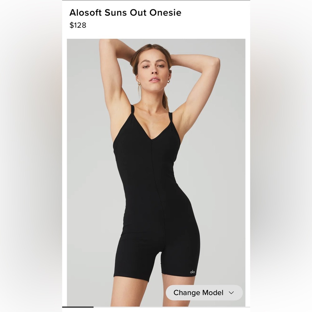 NWT! Alosoft Suns Out Onesie size small, color Black